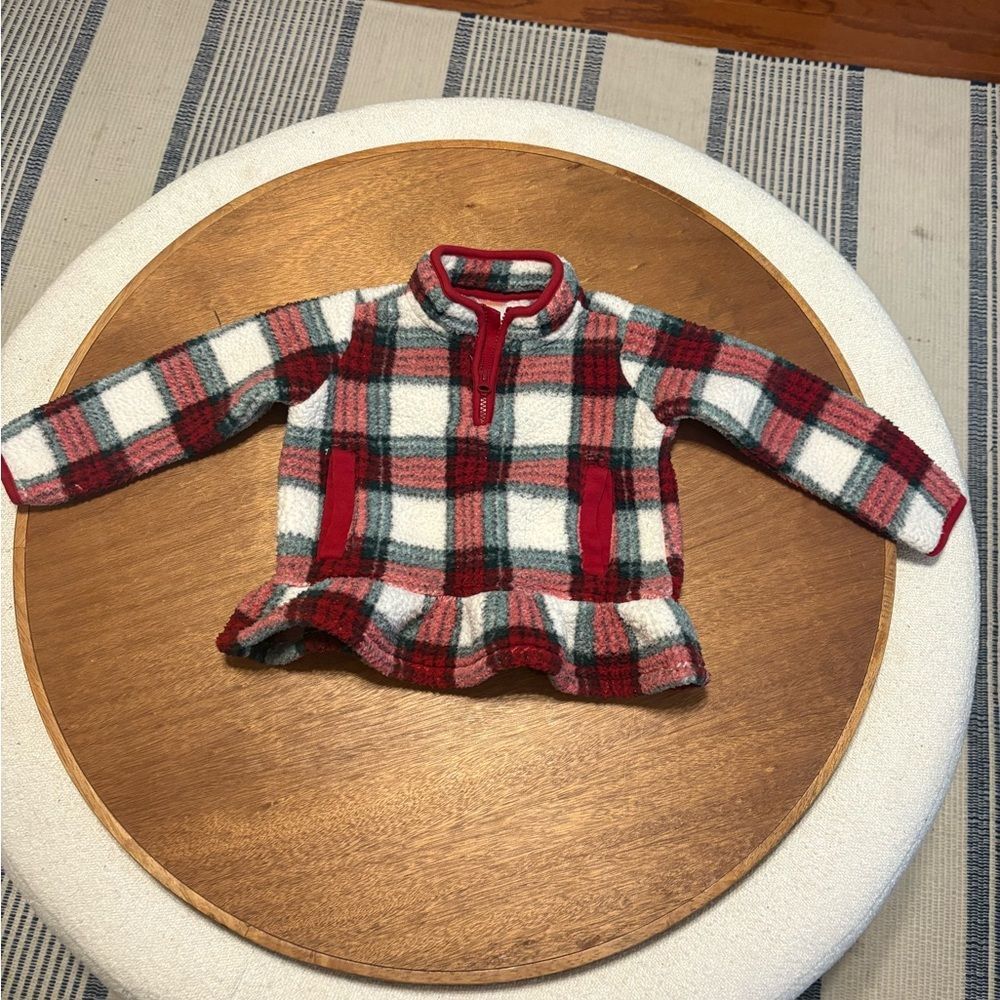 Gymboree Red and White Checkered Kids Sweater